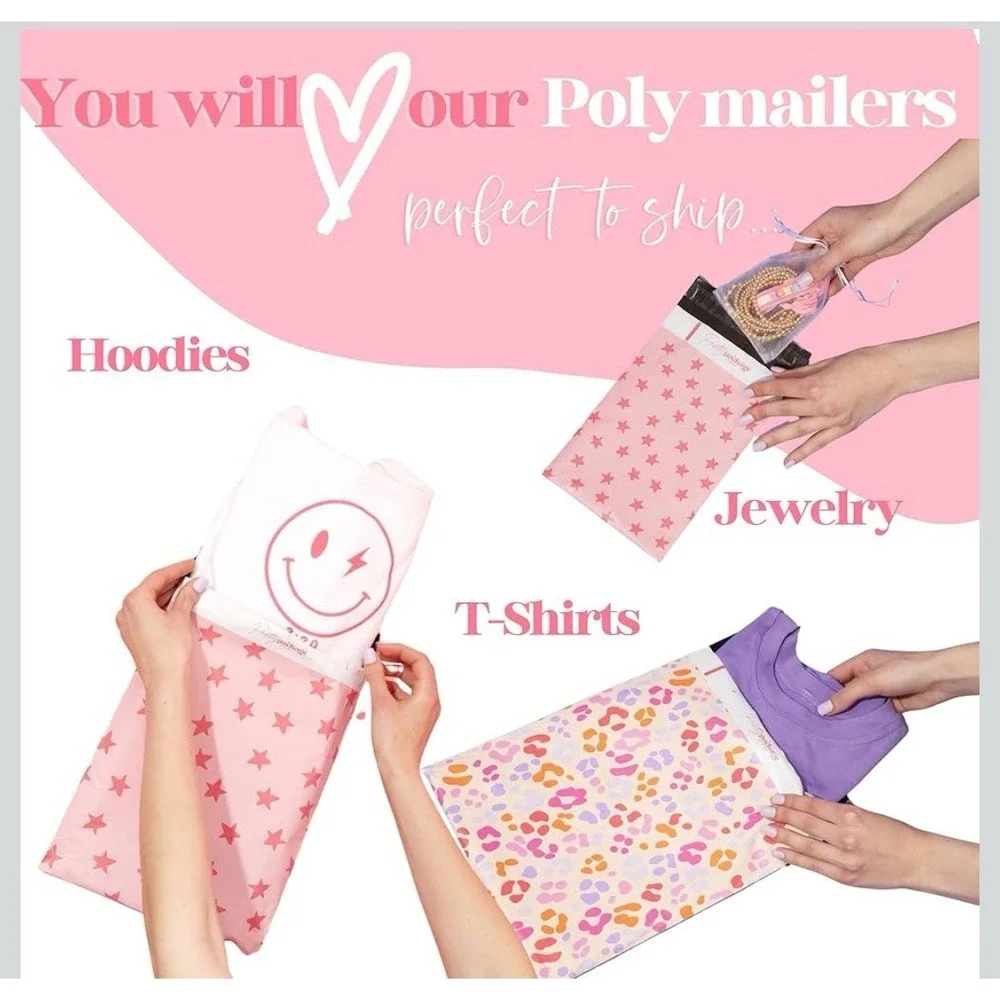 Designer Poly Mailer Variety Pack Heavy Duty Waterproof Self Seal Shipping Bags
